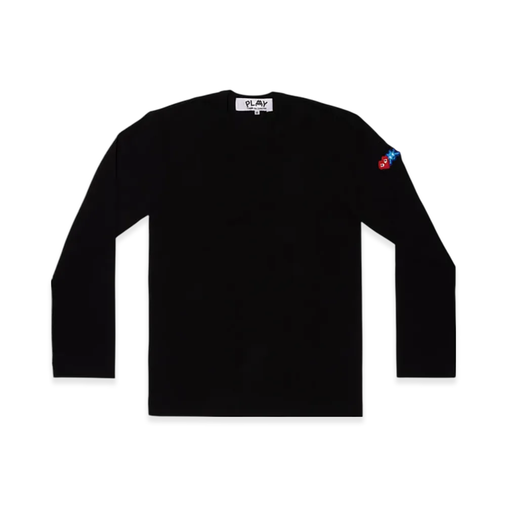 PLAY COMME des GARCONS Invader Cotton L/S T-Shirt Mens "Black"