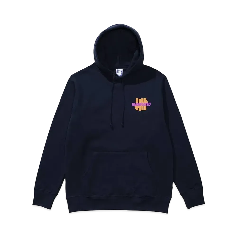 UNDEFEATED LOGO LOCKUP PULLOVER HOODIE - 20076 "Navy"