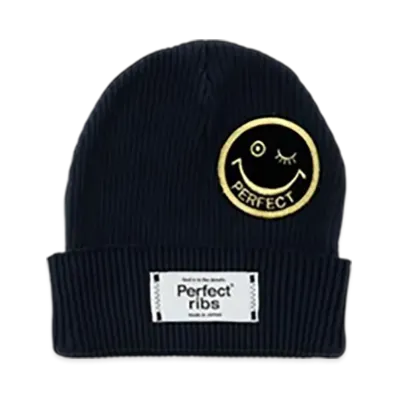 Perfect Ribs (Smile Patch) Rib Beanie Cap "Royal Navy"