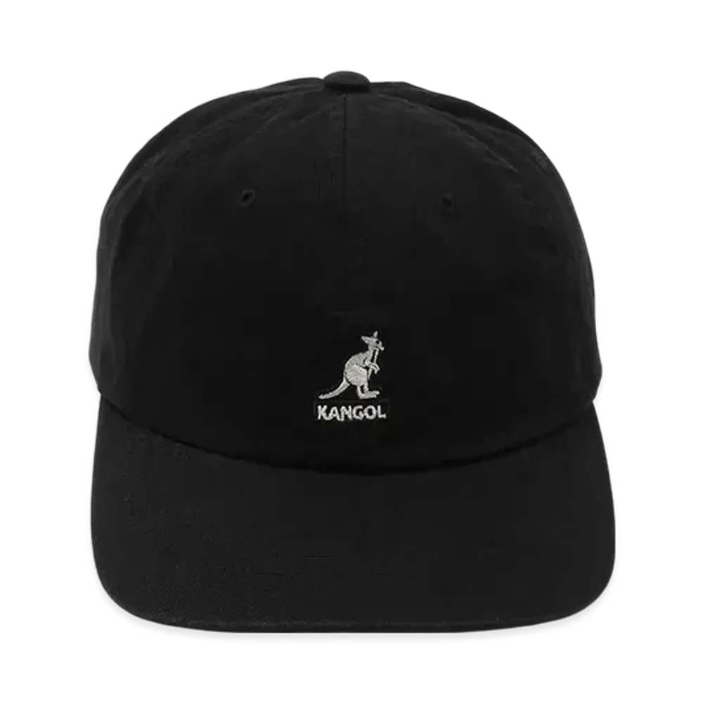 Kangol Washed Baseball Low Cap "Black"