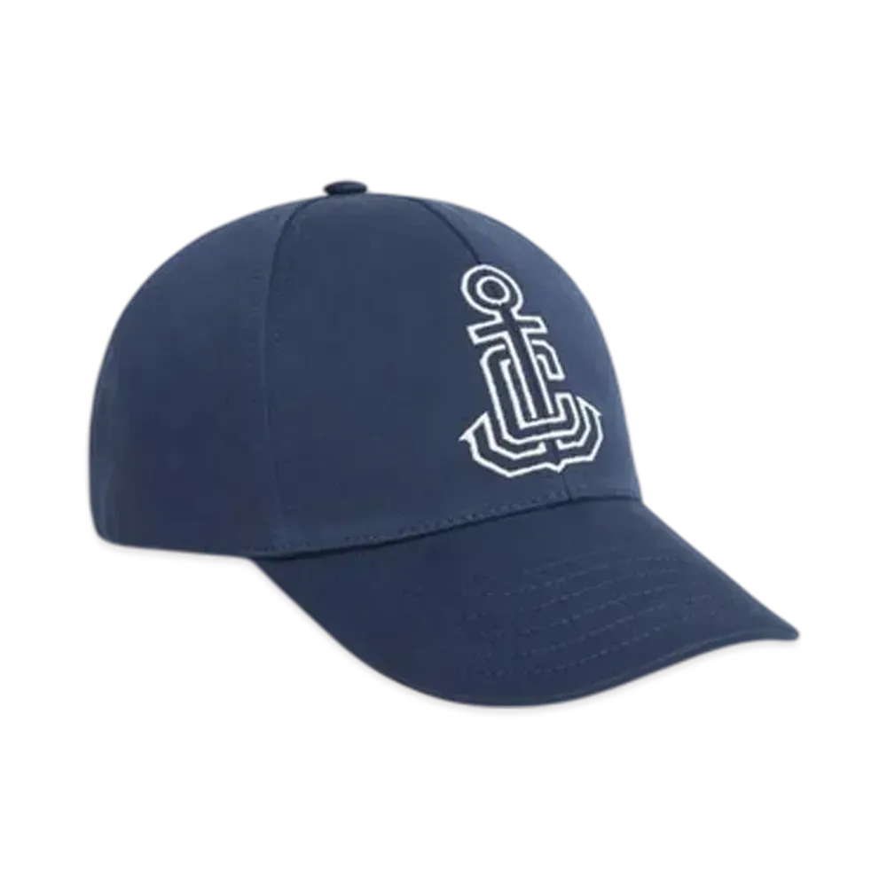 CELINE Anchor Baseball Cap in Washed Cotton "Indigo"