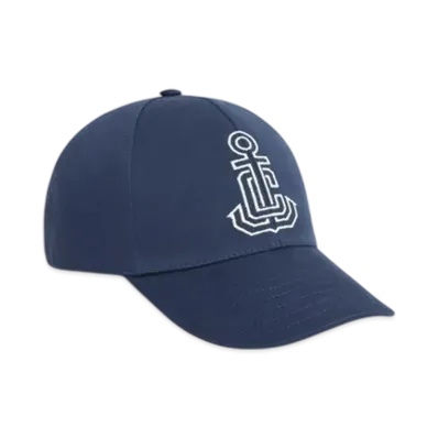 CELINE Anchor Baseball Cap in Washed Cotton "Indigo"