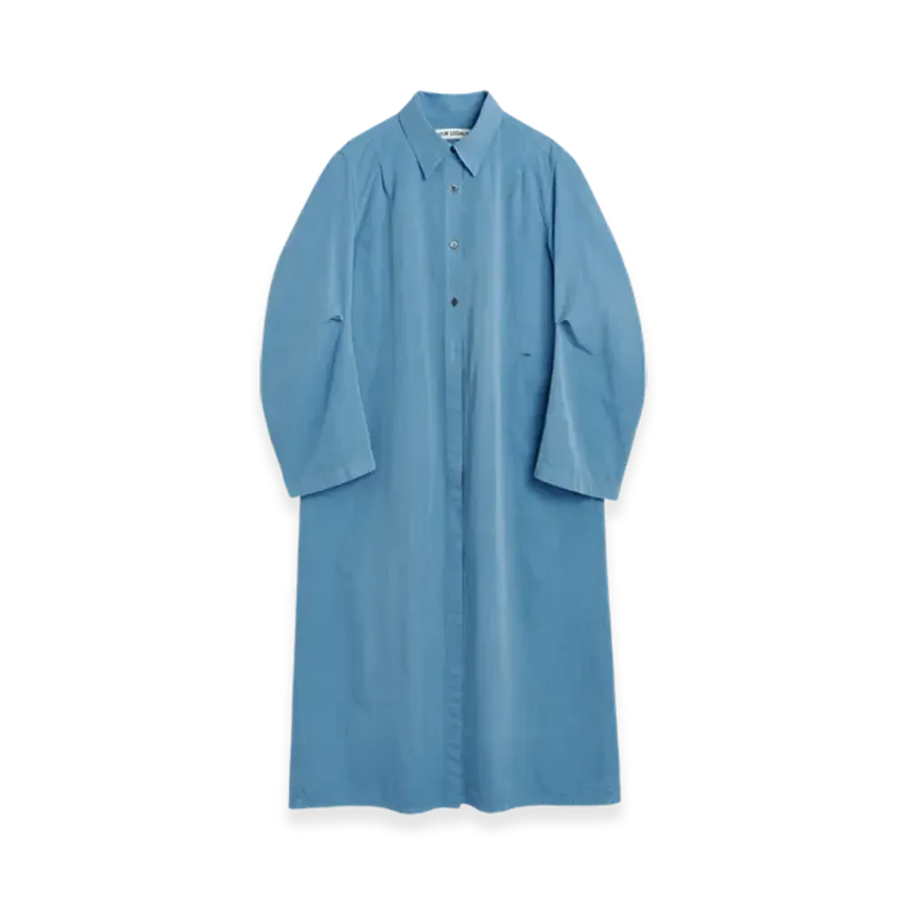 OUR LEGACY Women's Machine Dress Peached Cupro "Antique Blue"