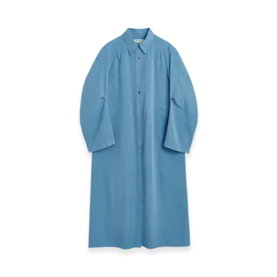 OUR LEGACY Women's Machine Dress Peached Cupro "Antique Blue"