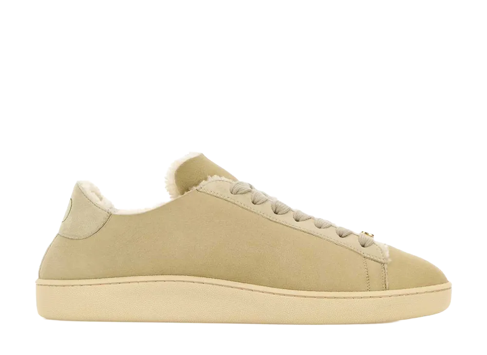 Valentino Garavani Cappuccino Shearling Royco Sneakers "Beige o Tan"