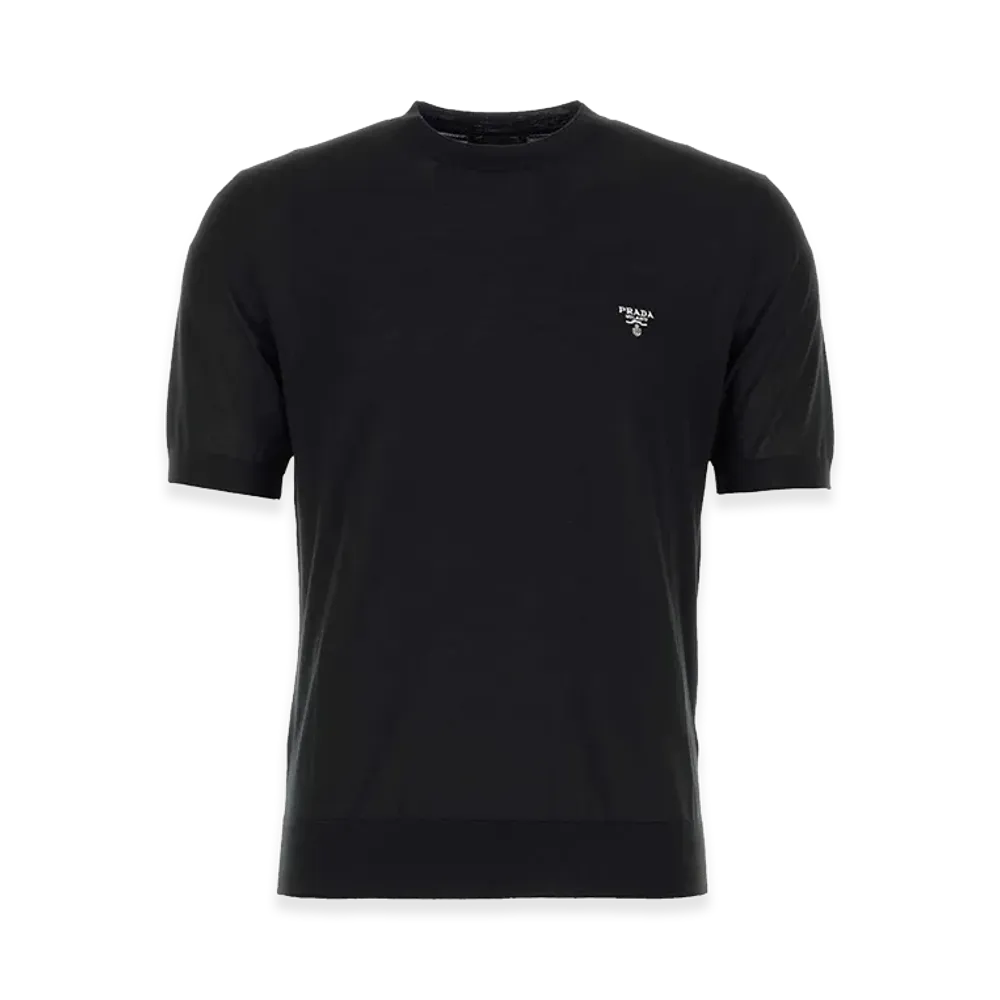 PRADA Wool T-Shirt "Black"