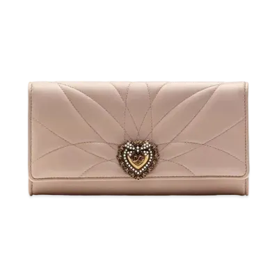 Dolce&Gabbana Devotion Continental Wallet Large "Pale Pink"