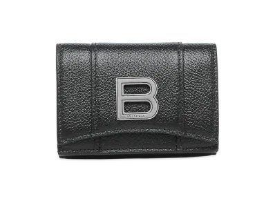 BALENCIAGA Hourglass Mini Wallet "Black"