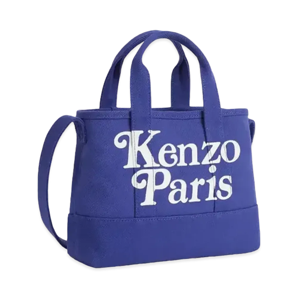 KENZO x VERDY "COLORS" Small Canvas Tote Bag "Deep Sea Blue"