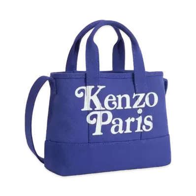 KENZO x VERDY "COLORS" Small Canvas Tote Bag "Deep Sea Blue"