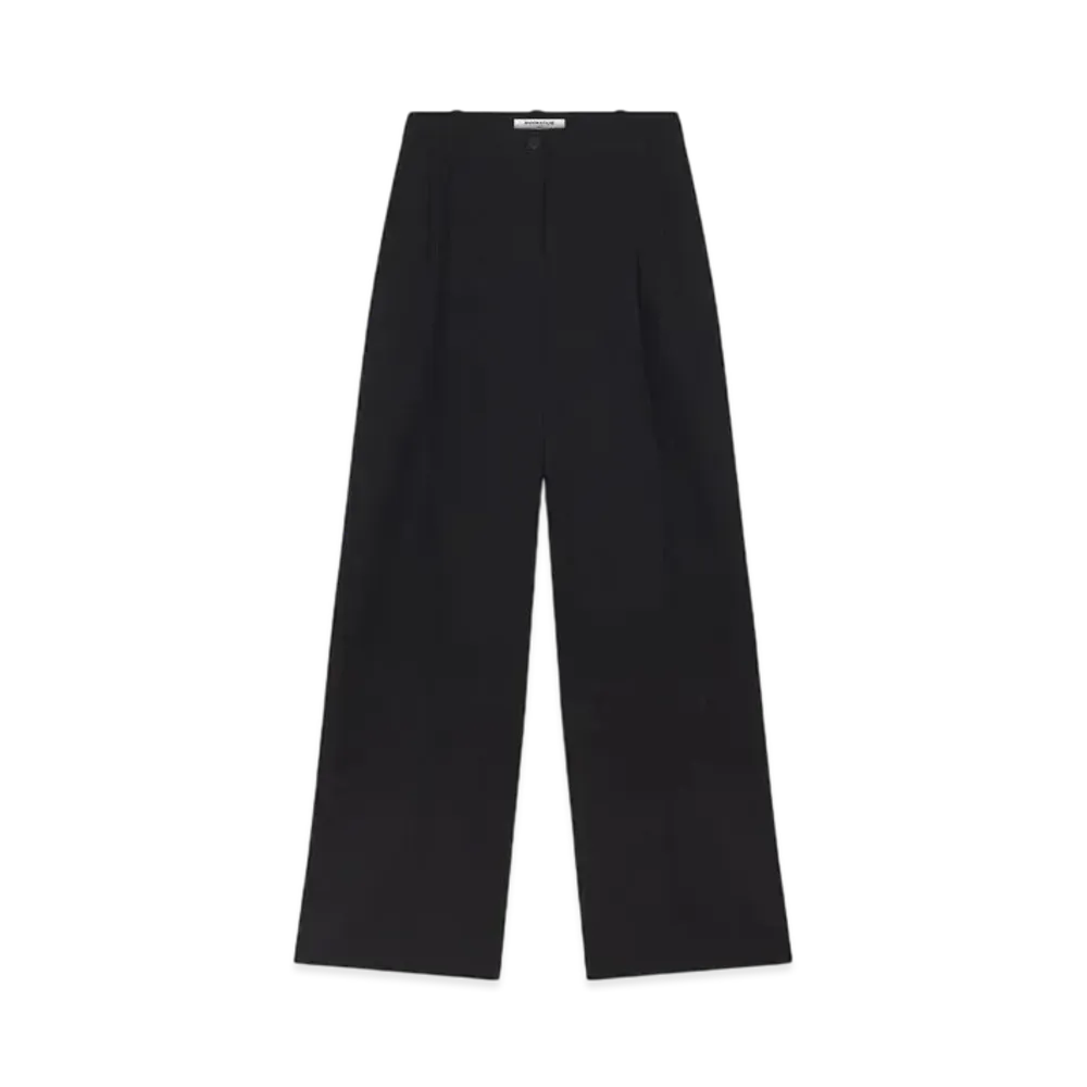 Maison Kitsune Double Pleated Pants "Black"
