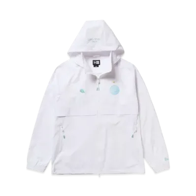 NEW ERA Golf Wind Jacket "White/Beach Kiss Blue"