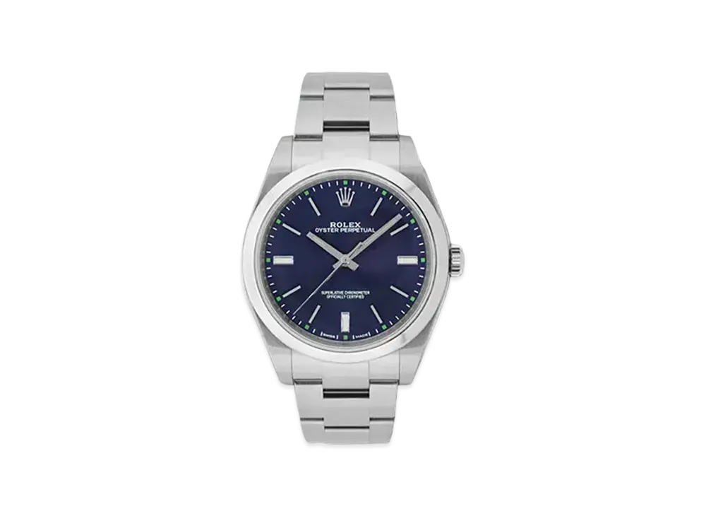 ROLEX Oyster Perpetual 39 Blue Dial 114300