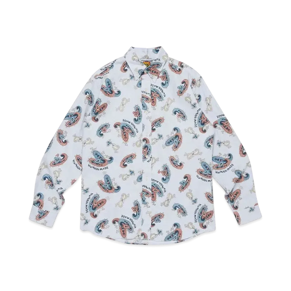 HUMAN MADE Paisley Bd Shirt "Blue"
