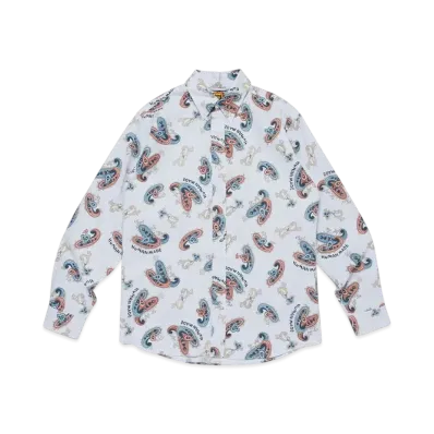 HUMAN MADE Paisley Bd Shirt "Blue"
