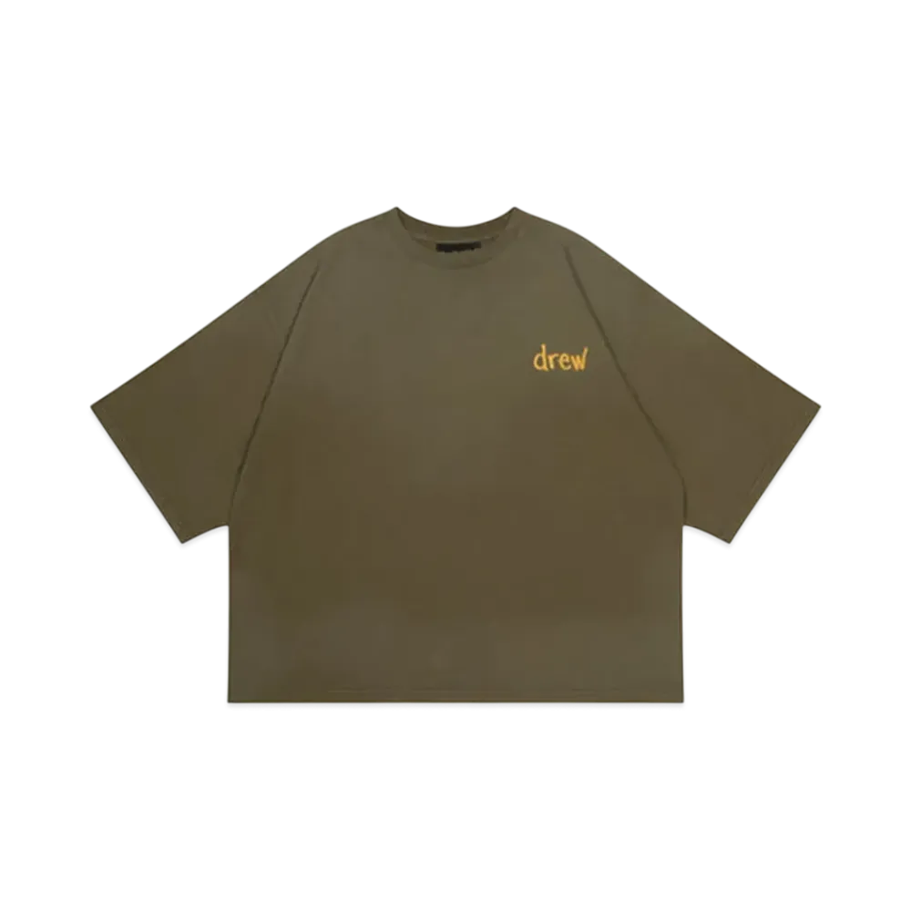 Drew House Scribble Boxy Ss Tee "Faded Olive"