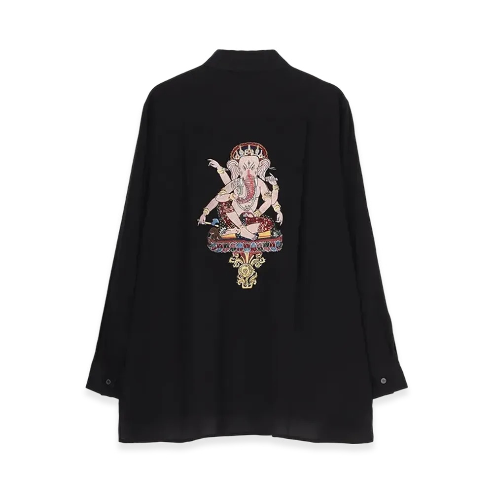 WILDSIDE YOHJI YAMAMOTO Ganesh Regular Collar Shirt "Black"