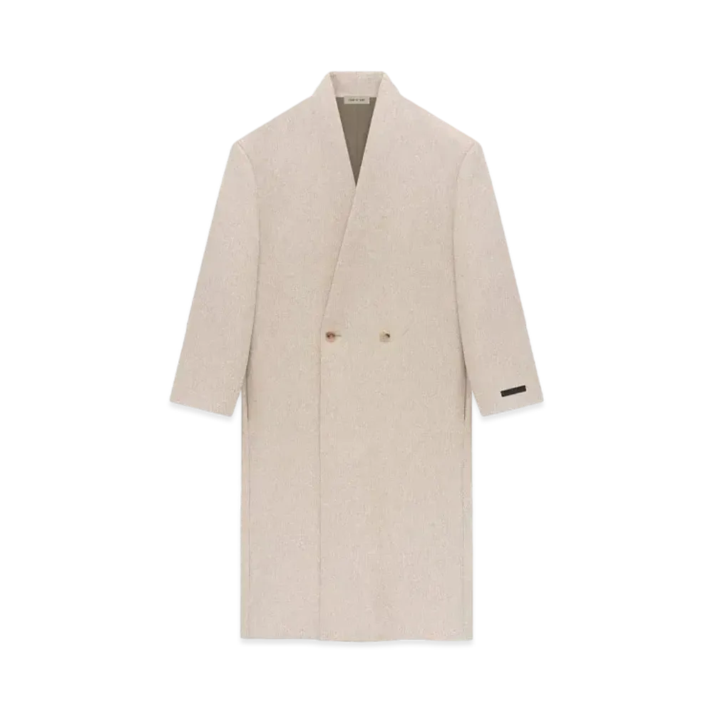 FEAR OF GOD Military Wool Lapelless Coat "Blush"