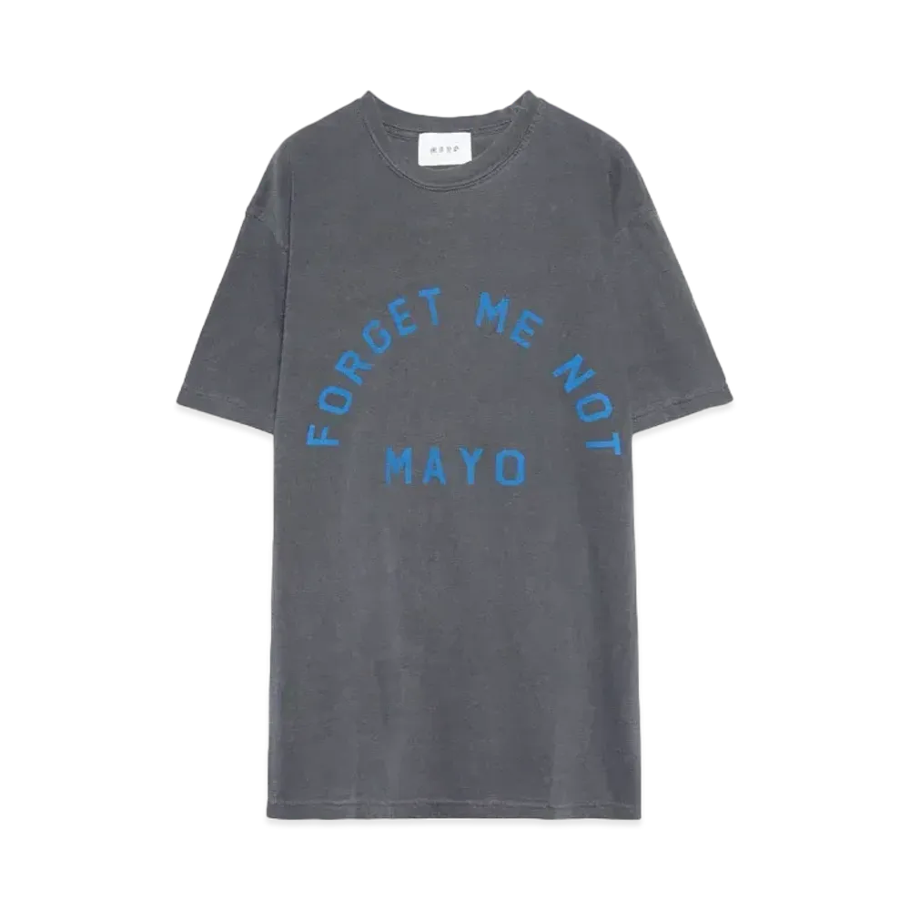 MAYO Forget Me Not LOGO Short Sleeve Tee "Fade Black"