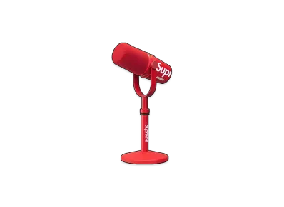 Supreme x Shure MV7+ Microphone "Red"