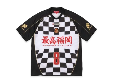 Supreme Checkerboard Soccer Jersey "Black"