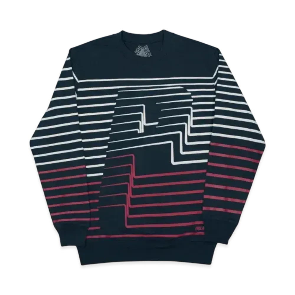 PALACE Striper Crew "Navy"