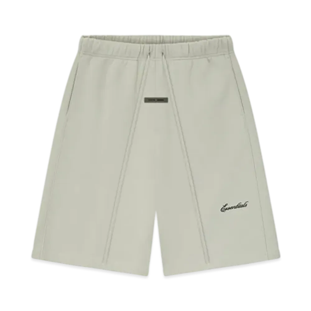 FEAR OF GOD ESSENTIALS Relaxed Fleece Sweatshort With Piping "Abbey Stone/ Abbey Stone"