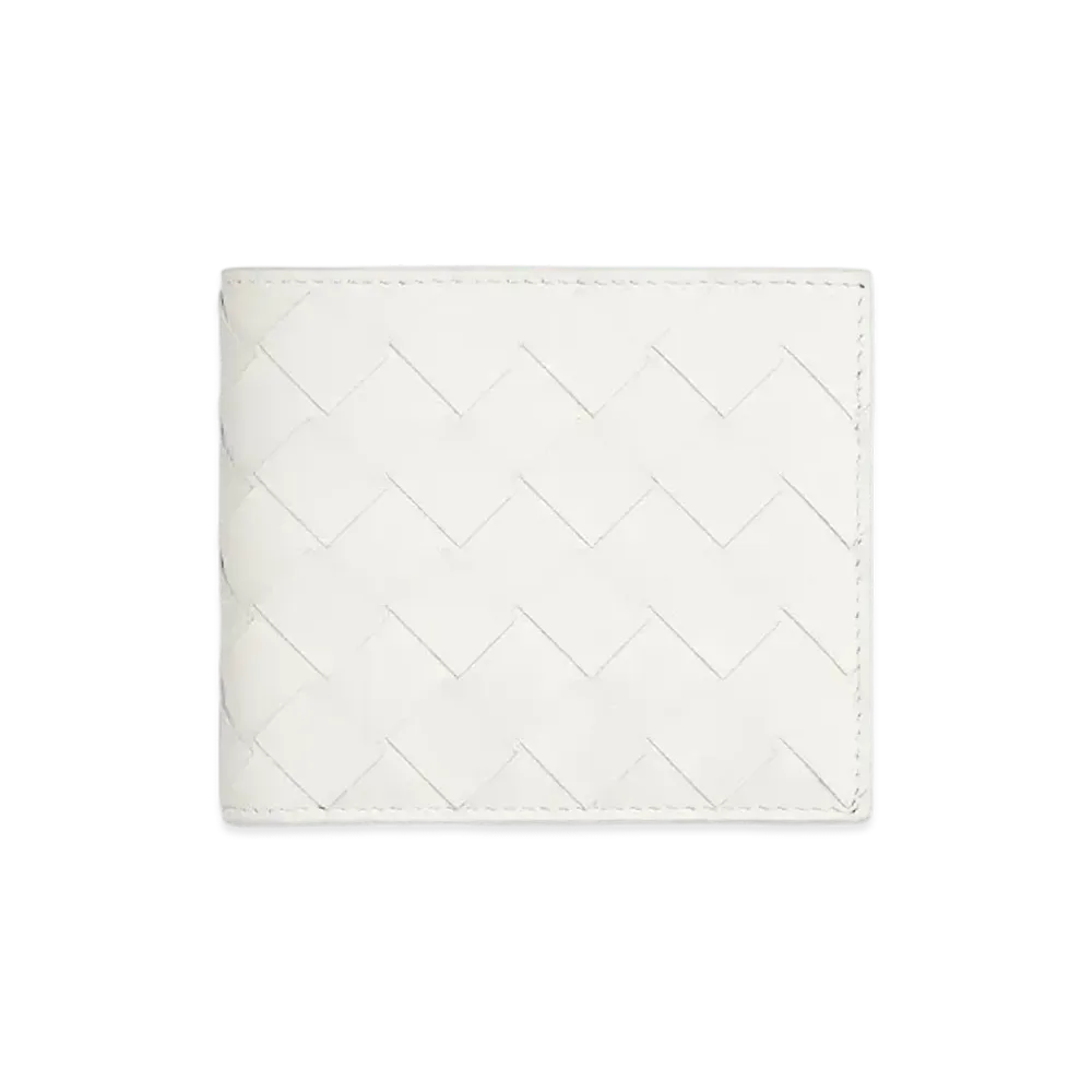 Bottega Veneta Bi-Fold Wallet "White/Parakeet"