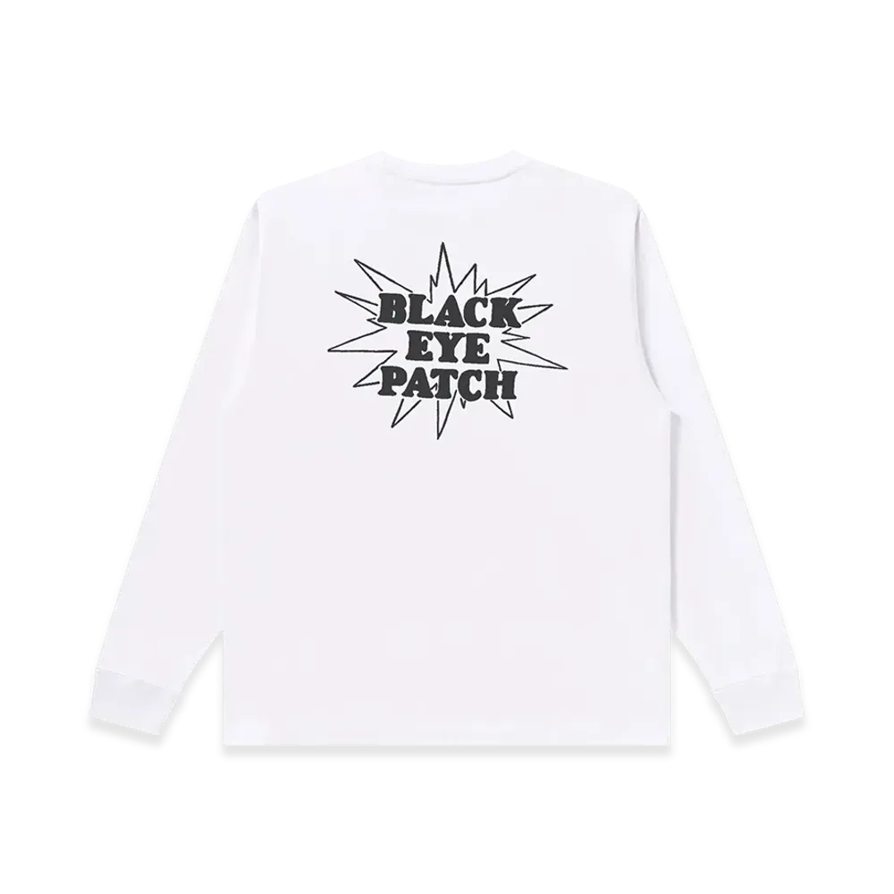 BlackEyePatch Shit Happens L/S Tee "White"
