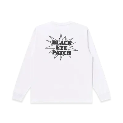 BlackEyePatch Shit Happens L/S Tee "White"