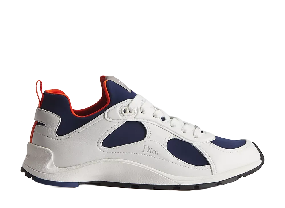 Dior Mile Sneaker Smooth Lambskin and Neoprene "White/Blue"