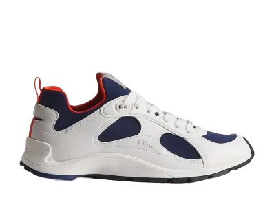 Dior Mile Sneaker Smooth Lambskin and Neoprene "White/Blue"