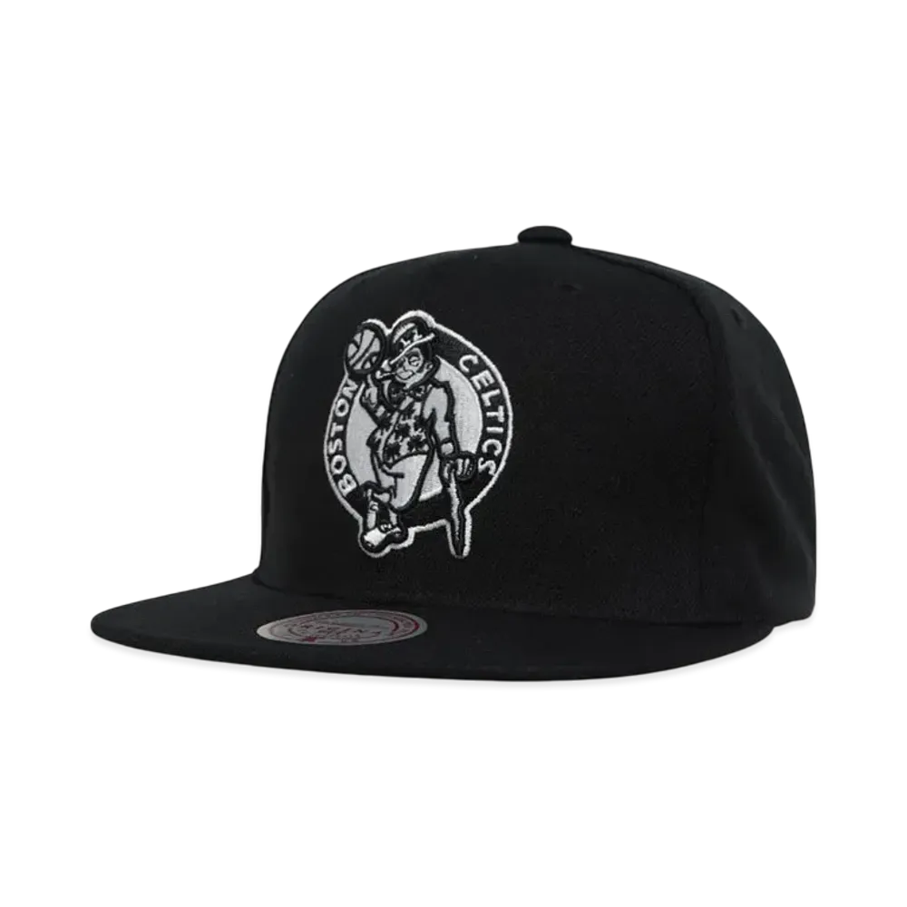 Mitchell&Ness NBA EVERGREEN BLACK WHITE SNAPBACK CELTICS "BLACK"