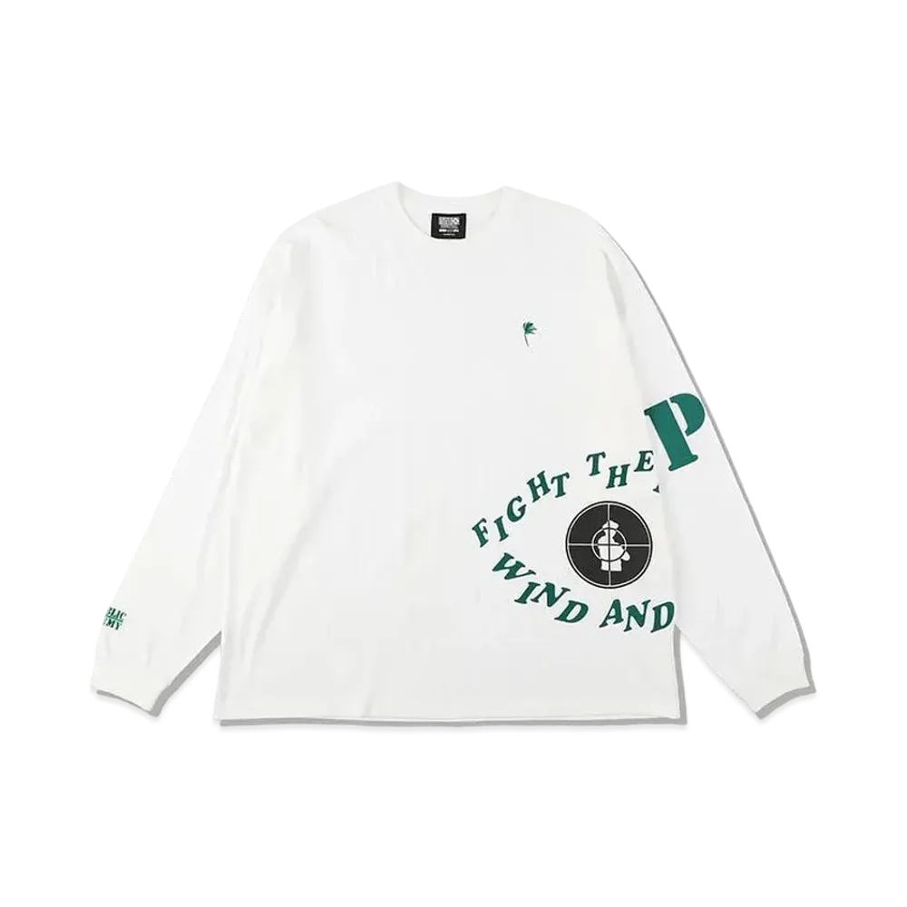 WIND AND SEA x Public Enemy -Palmtree- L/S Tee "White"