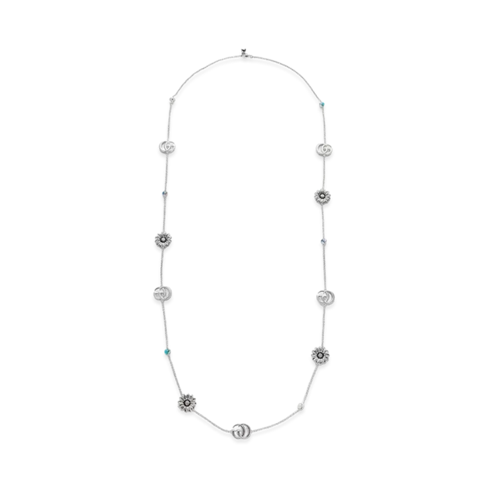 GUCCI Double G Flower Necklace