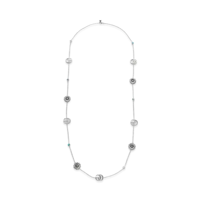 GUCCI Double G Flower Necklace