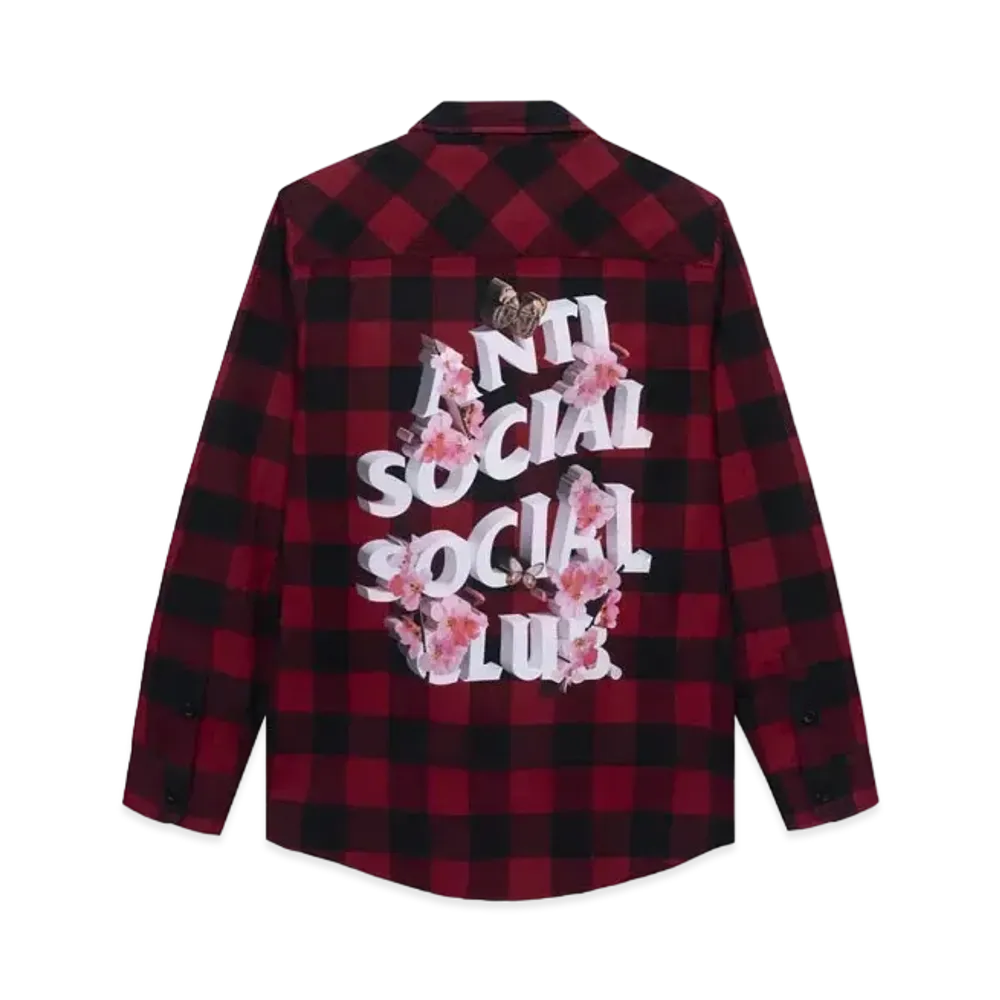 ANTI SOCIAL SOCIAL CLUB FA22 Happiest Place On Earth Red Flannel "Red"