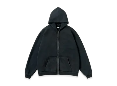 A.PRESSE Vintage Zip Sweat Hoodie "Black"