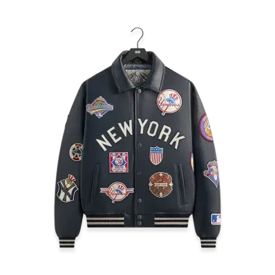 Kith x AVIREX For The New York Yankees Leather Jacket "Nocturnal"