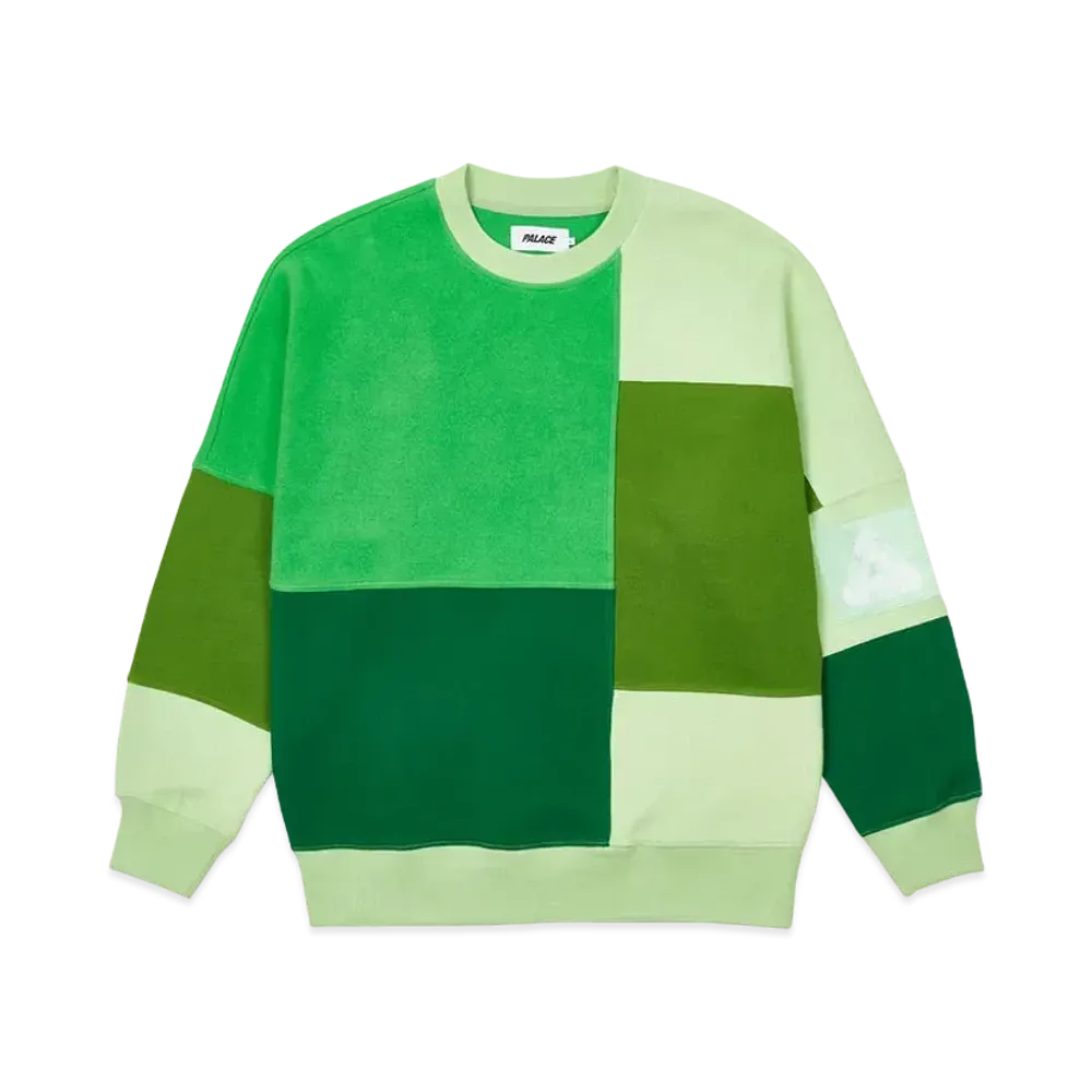 PALACE COLOUR BLOCK CREW "Greens"