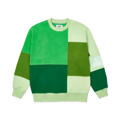 PALACE COLOUR BLOCK CREW "Greens"