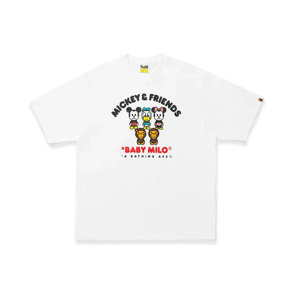 A BATHING APE x Disney Mickey & Friends Baby Milo Relaxed Fit Tee "White"