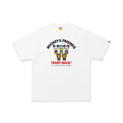 A BATHING APE x Disney Mickey & Friends Baby Milo Relaxed Fit Tee "White"