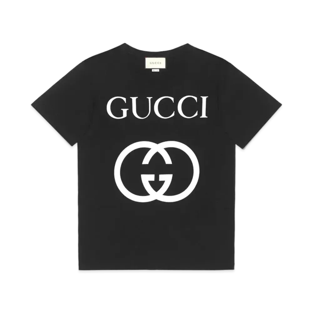 GUCCI Oversize T-shirt With Interlocking G "Black"