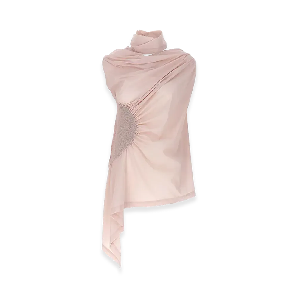ISSEY MIYAKE Womens Eye Of The Bean Top "Pink"
