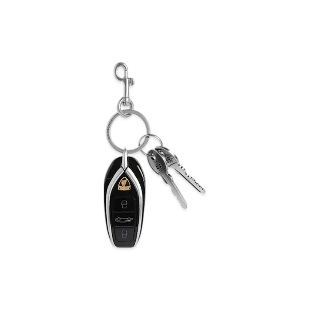 BALENCIAGA Automobili Lamborghini Car Key Charm "Silver/Black"