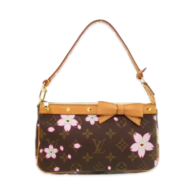 Louis Vuitton x Takashi Murakami Monogram Cherry Blossom Pochette Accessories