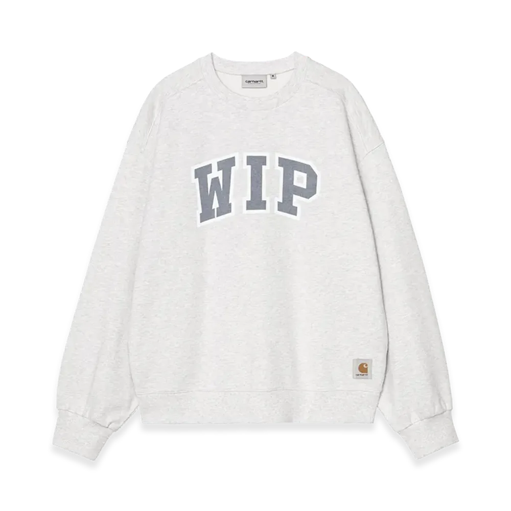 Carhartt WIP WIP III Sweat "Ash Heather(Heavy Stone Wash)"