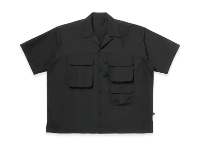 DAIWA PIER39 Women's Tech Multi Tool Pocket Shirt S/S Solid "Black"