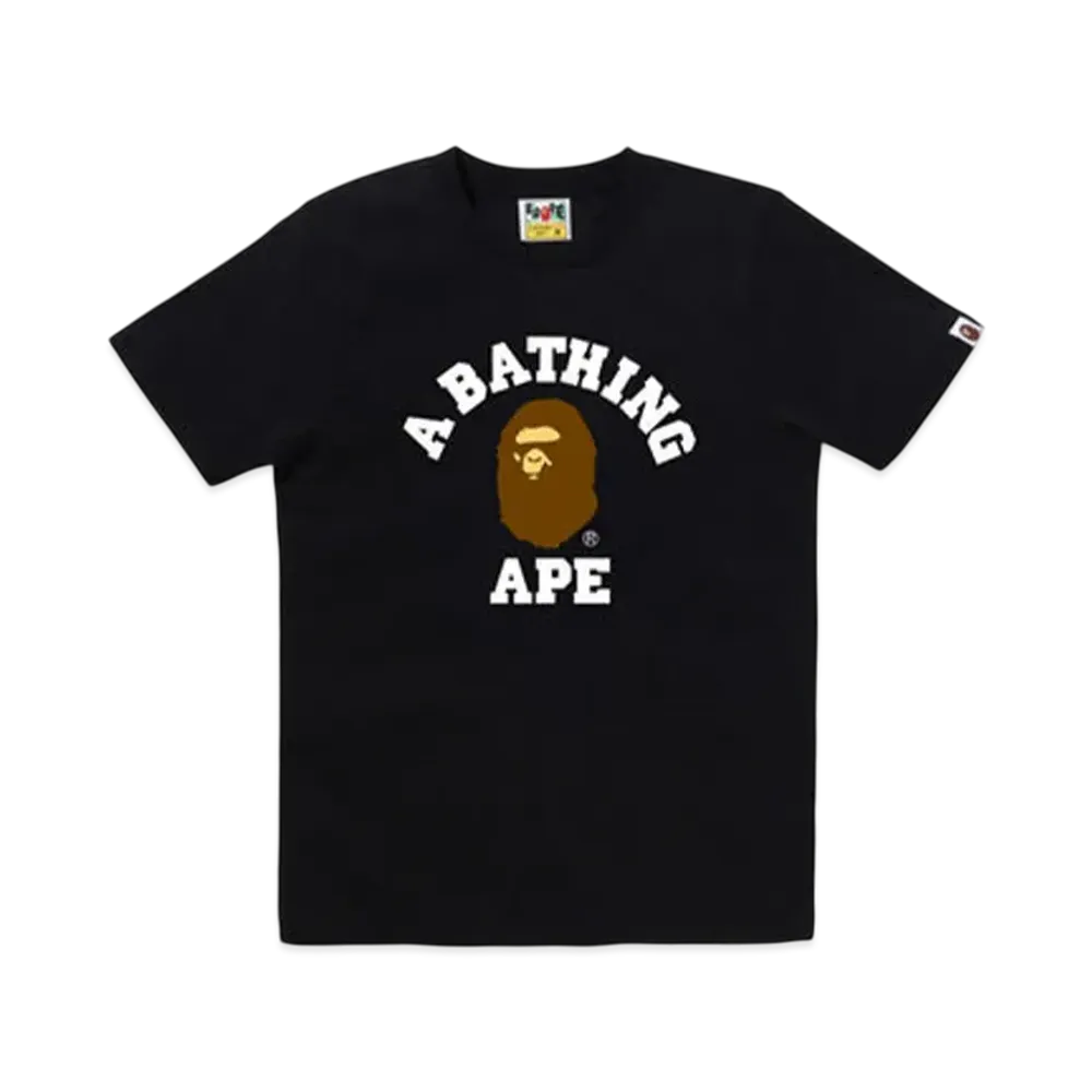 A BATHING APE College Tee "Black"